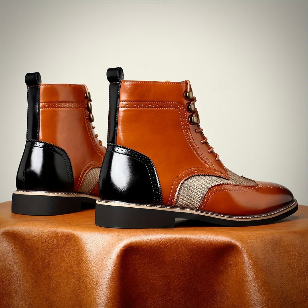 RUPERT LANGLEY OXFORD LEATHER BOOTS