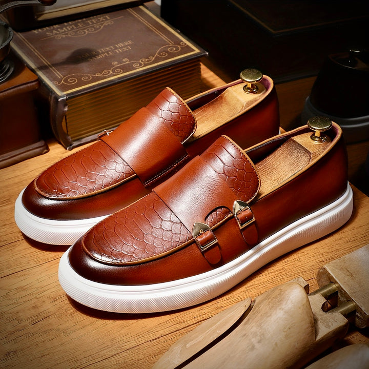 DAVIDE MANCINI LEATHER LOAFERS