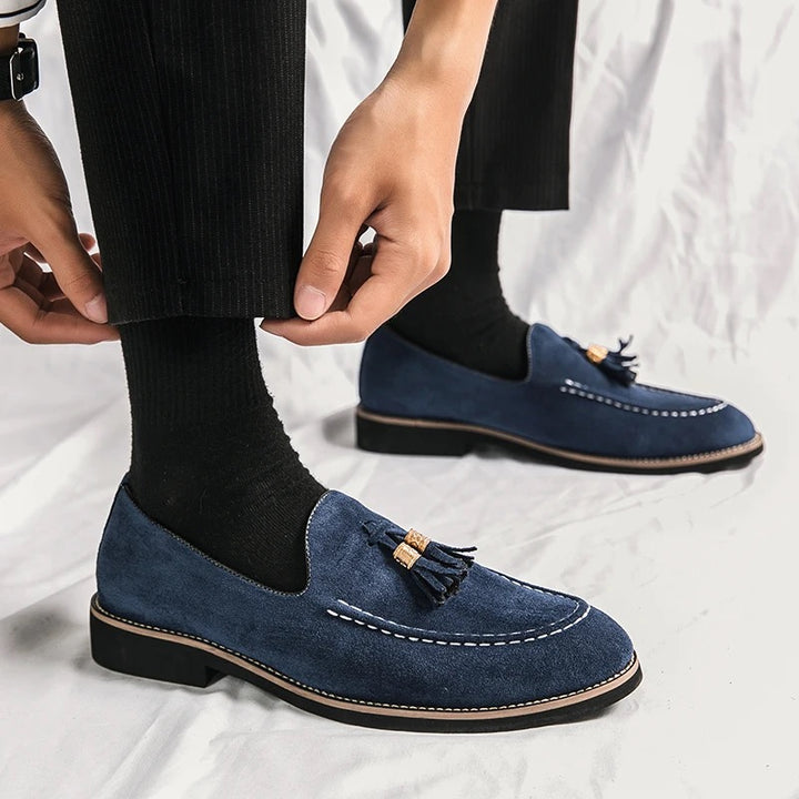 PHILIPPE KLEIN SUEDE LOAFERS