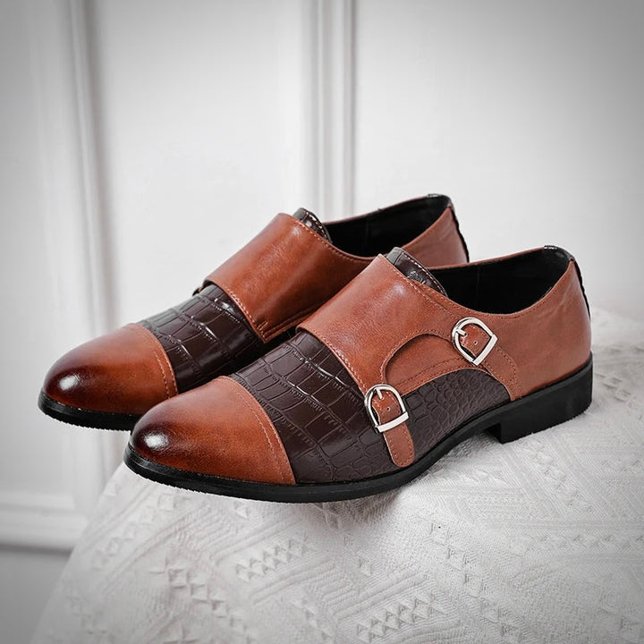 PHILIPPE RENAUD LEATHER DRESS SHOES