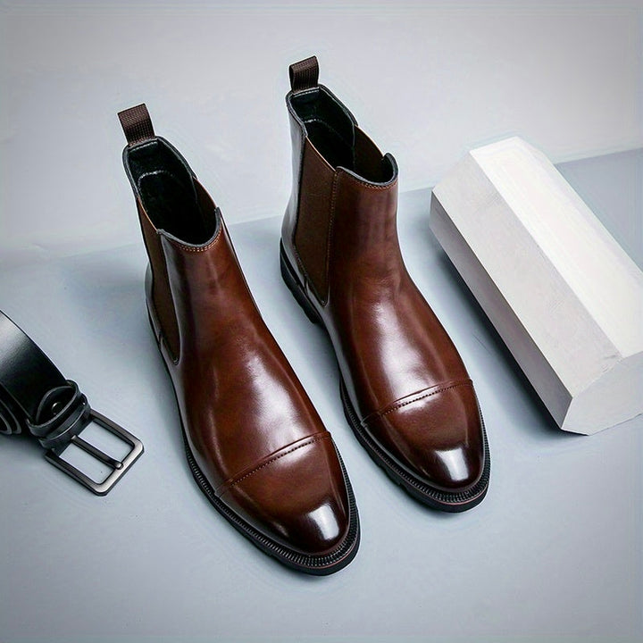 PATRICK KENSINGTON LEATHER CHELSEA BOOTS