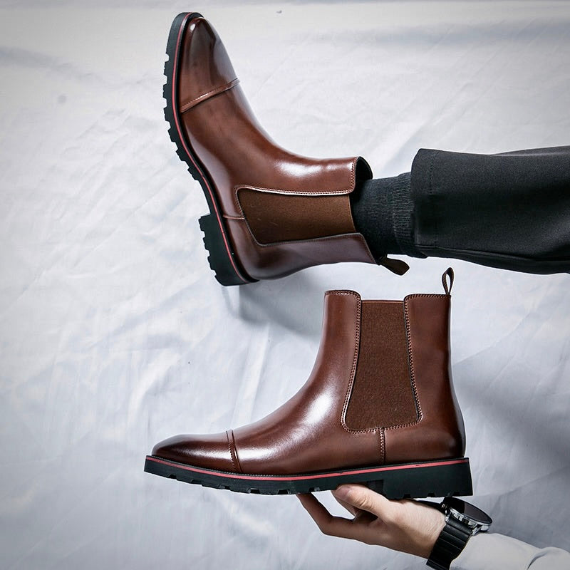 PATRICK KENSINGTON LEATHER CHELSEA BOOTS