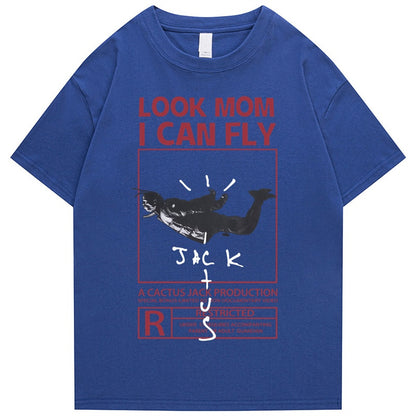 Travis Scott - LOOK MOM I CAN FLY OVERSIZED T-shirt – GENESISCO