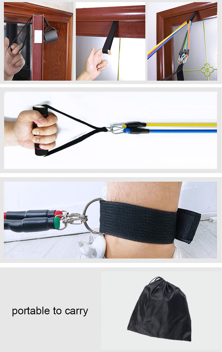 Professional Latex Resistance Bands with 5 different resistance levels