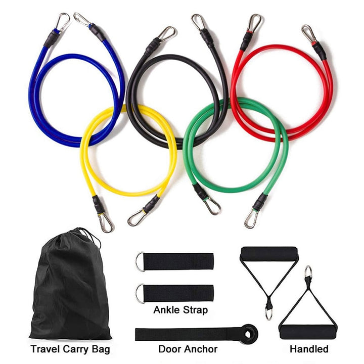 Professional Latex Resistance Bands with 5 different resistance levels