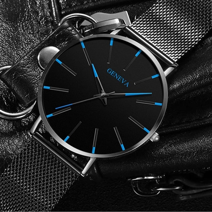 "GENEVA" - Ultra-Thin Stainless Steel Mesh Watch for Men