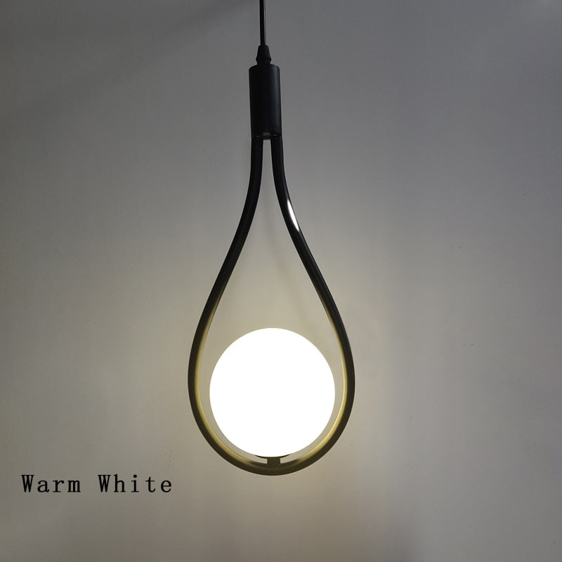 Exquisite Nordic Glass Light Ball Pendant