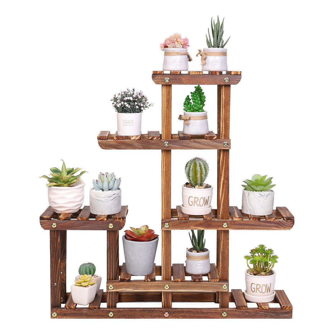 "CHISANA MTSUNOKI" - Multi-Tiered Pine wood Plant Stand