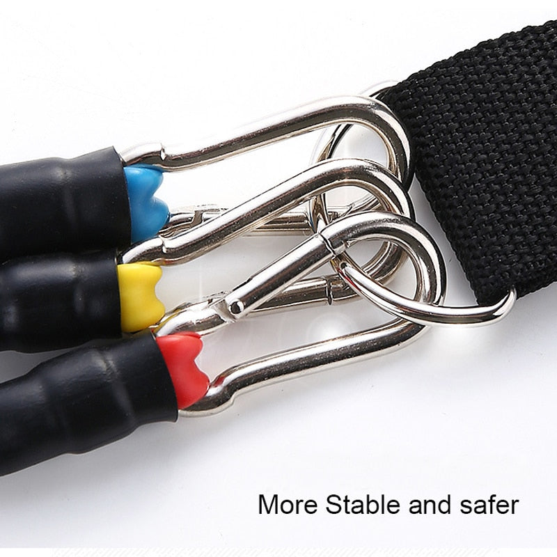 Professional Latex Resistance Bands with 5 different resistance levels