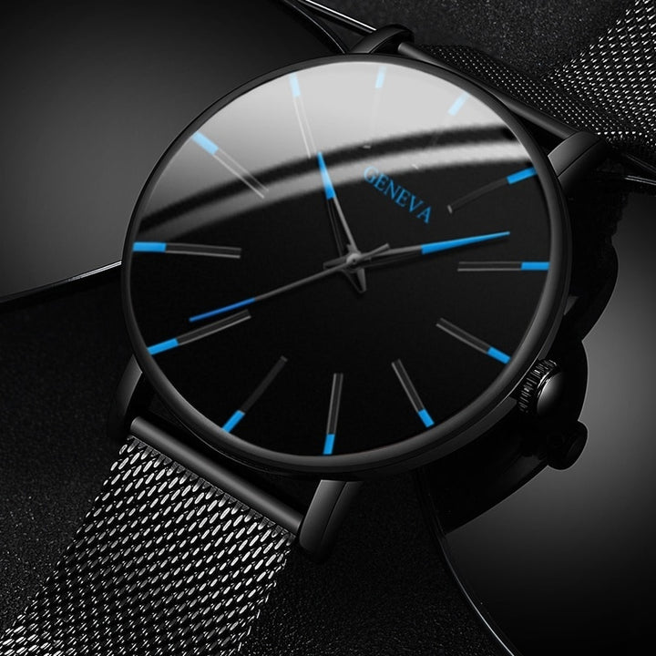 "GENEVA" - Ultra-Thin Stainless Steel Mesh Watch for Men