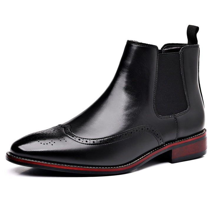 CHARLES WINSLOW CHELSEA LEATHER BOOTS