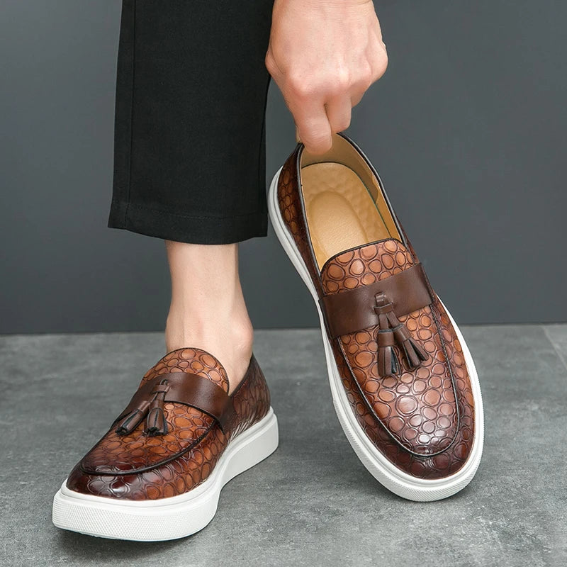 ARTHUR SINCLAIR LEATHER LOAFERS