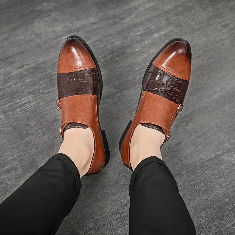 PHILIPPE RENAUD LEATHER DRESS SHOES