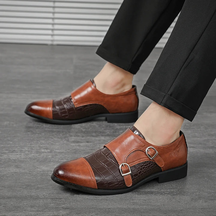 PHILIPPE RENAUD LEATHER DRESS SHOES