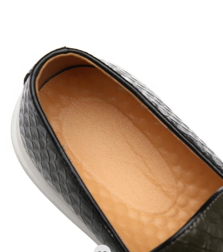 LORENZO CONTI LEATHER LOAFERS