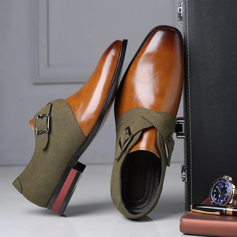 LUCA MANCINI LEATHER DRESS SHOES