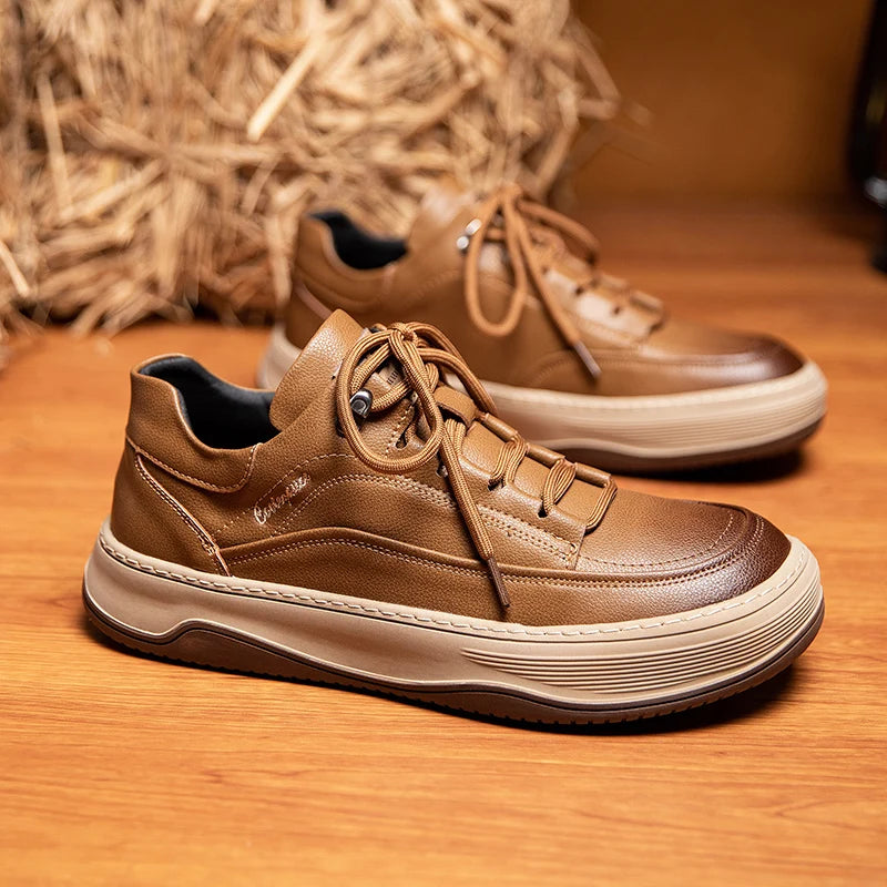 TONY GARMONT LEATHER SNEAKERS