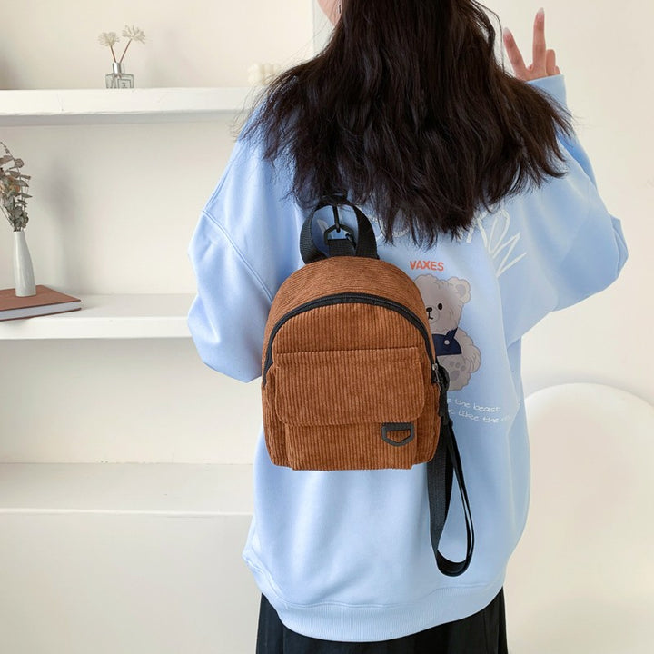 "COMPATTE" - Cordroy Mini Backpack
