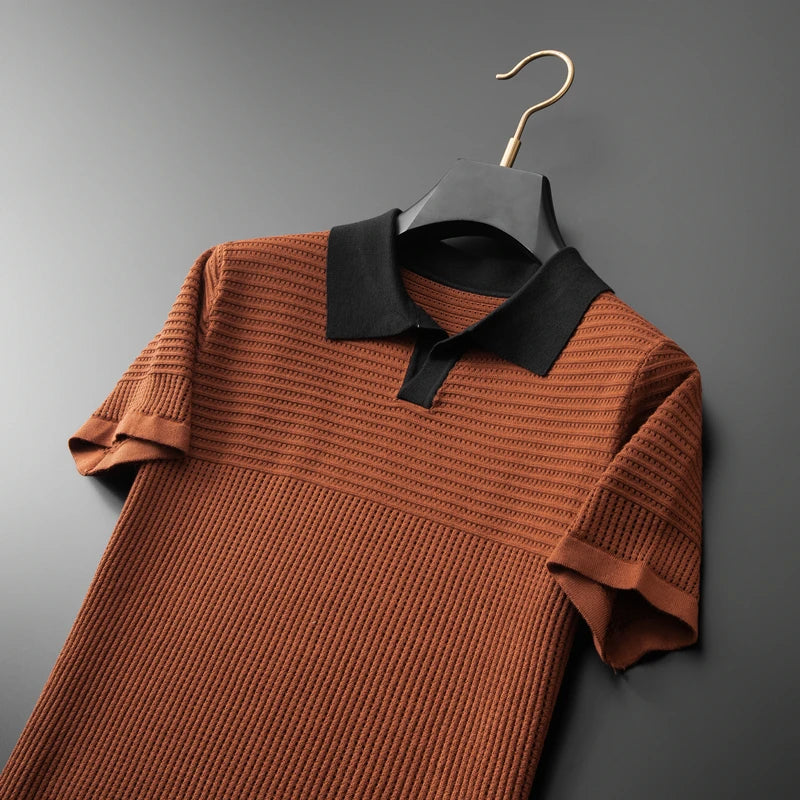 GIORGIO PARISI KNITTED POLO SHIRT