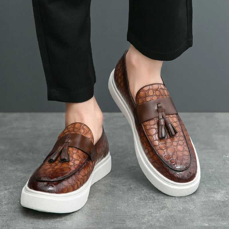 ARTHUR SINCLAIR LEATHER LOAFERS