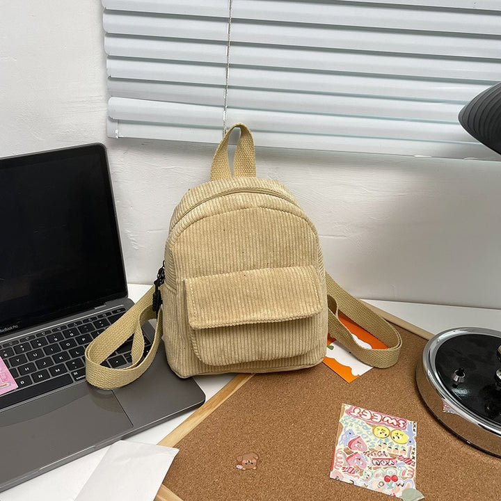 "LO STUDENTE" - Mini Corduroy Backpack