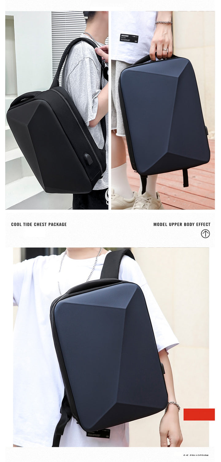 Waterproof Multifunction Hard Shell Backpack+Usb Charging