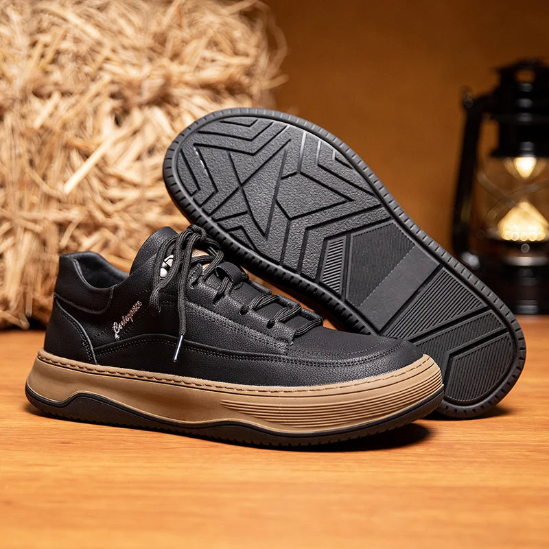 TONY GARMONT LEATHER SNEAKERS