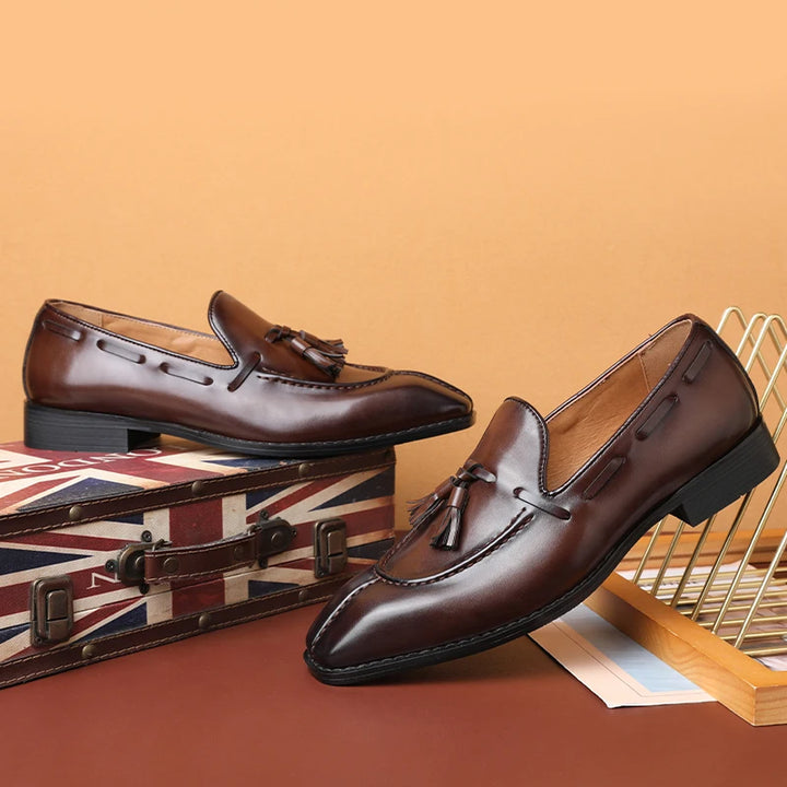 ROBERTO KOCH LEATHER LOAFERS