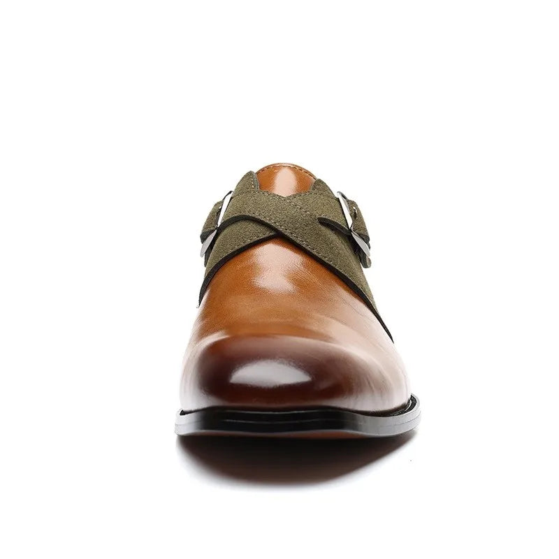 LUCA MANCINI LEATHER DRESS SHOES