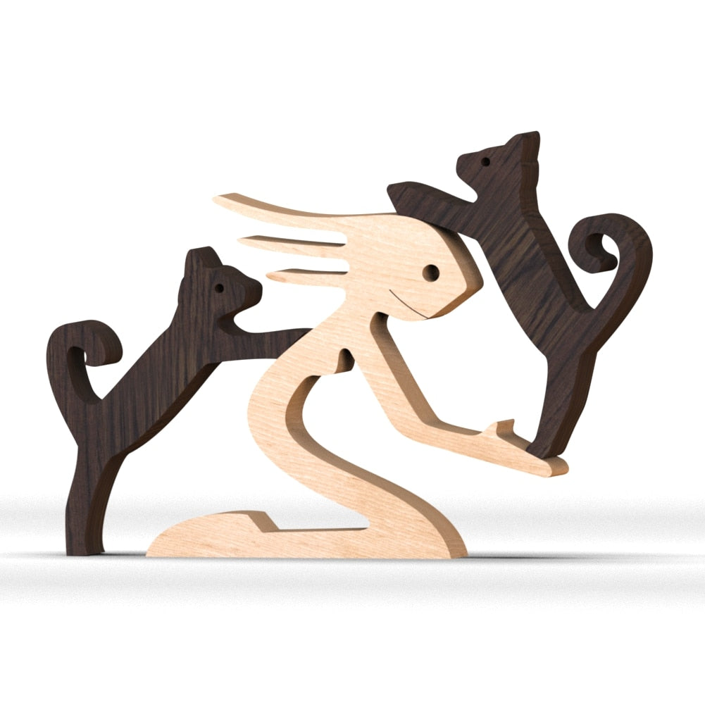 "EMBRACE" Wood Art - Home Decoration