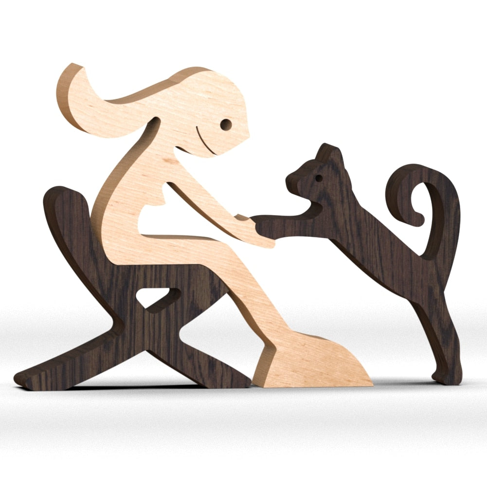 "EMBRACE" Wood Art - Home Decoration