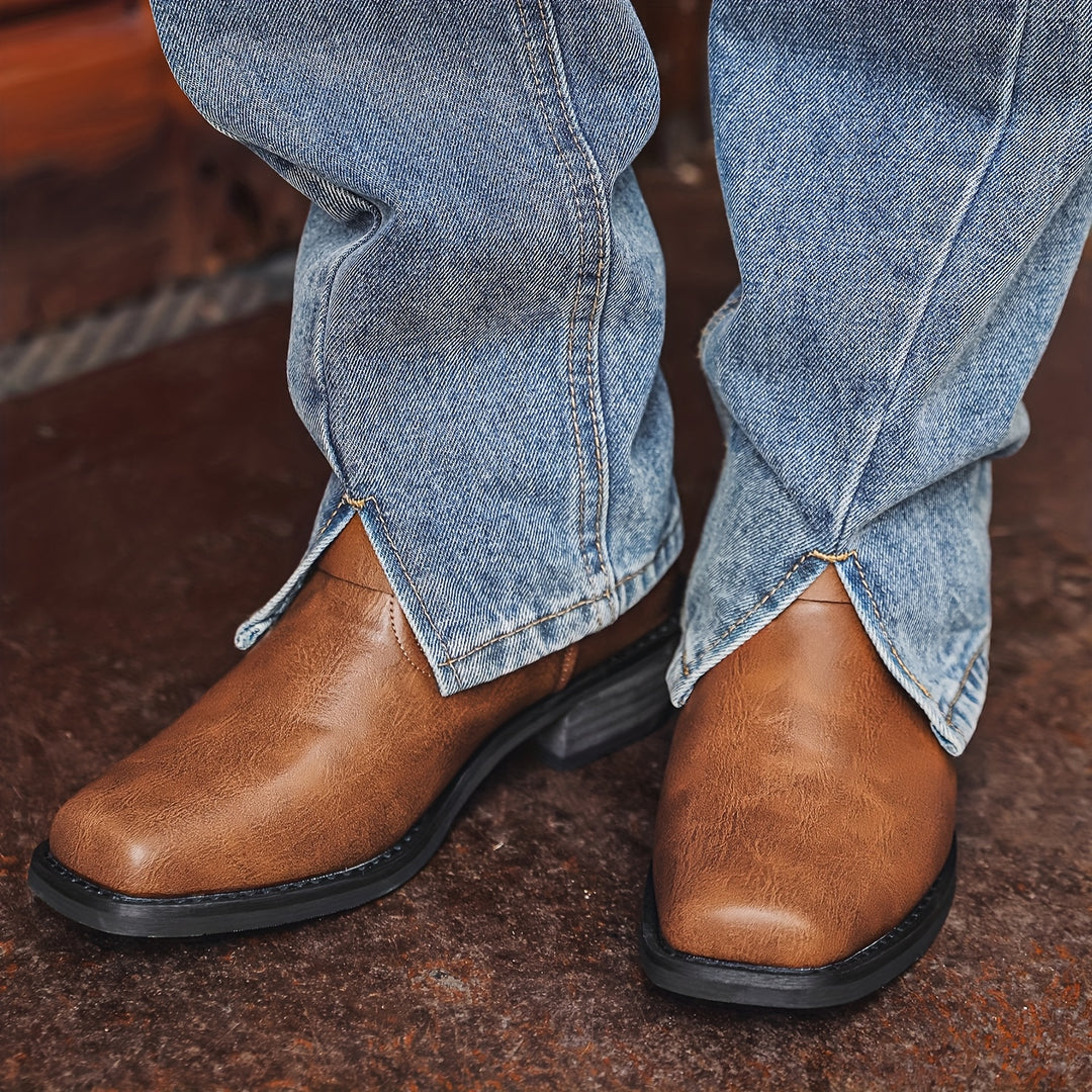 OLIVER MONTGOMERY HARNESS LEATHER BOOTS