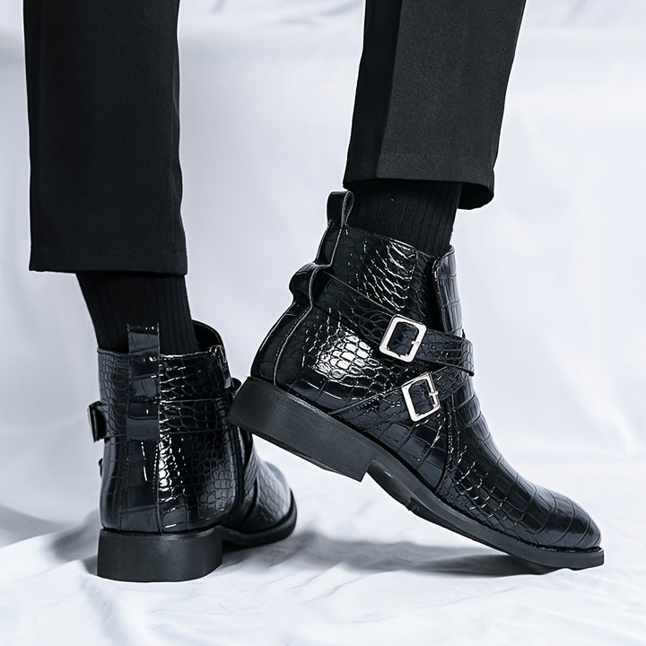 BENJAMIN ASHFORD HARNESS LEATHER BOOTS