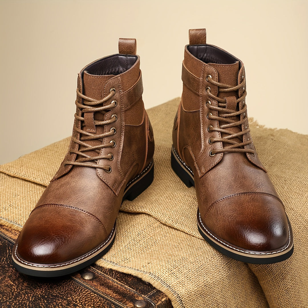 SAMUEL WHITAKER OXFORD LEATHER BOOTS