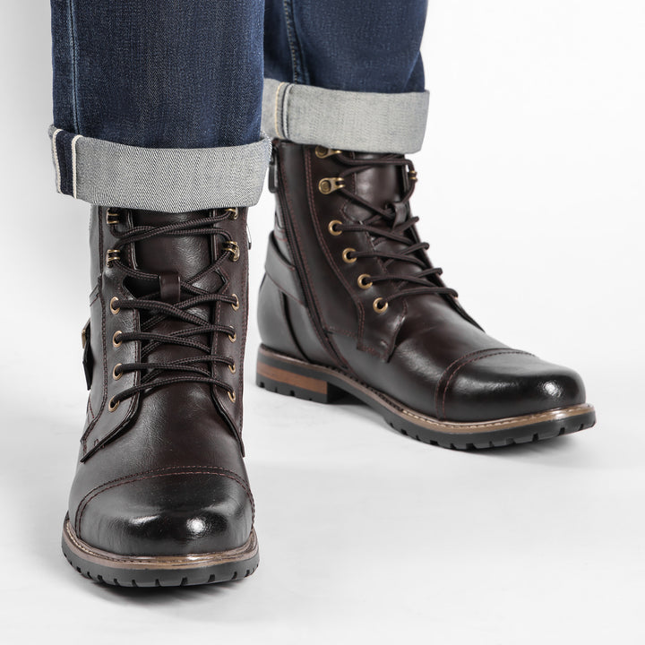 ELIJAH PRESCOTT OXFORD LEATHER BOOTS