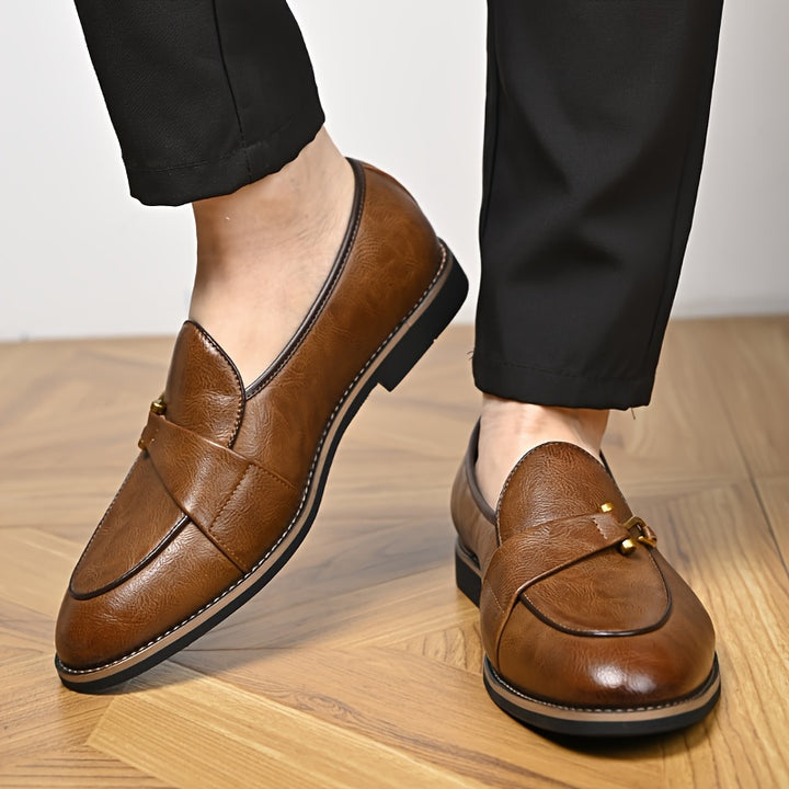 CHARLES GAUTHIER LEATHER LOAFERS