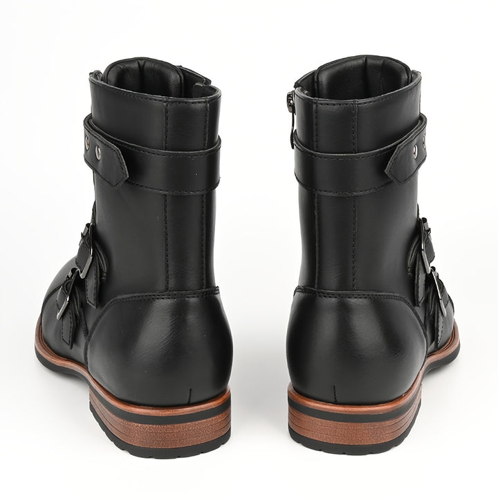 WINSTON ALDRIDGE HARNESS LEATHER BOOTS