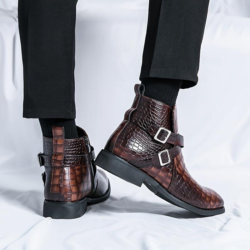 BENJAMIN ASHFORD HARNESS LEATHER BOOTS