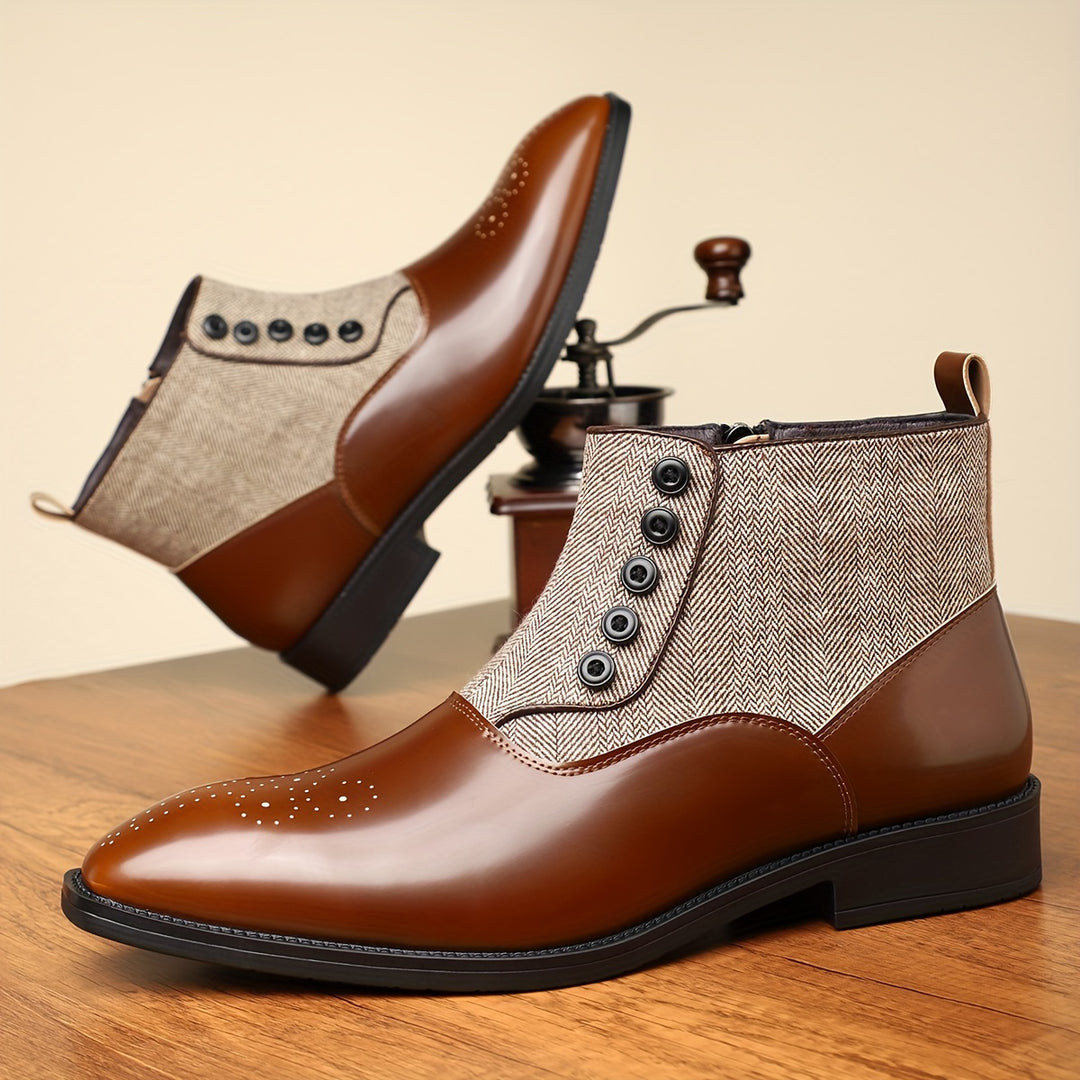 GERALD WENTWORTH CHELSEA LEATHER BOOTS