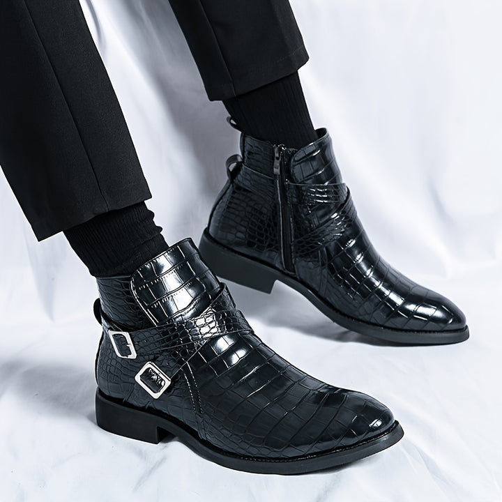 BENJAMIN ASHFORD HARNESS LEATHER BOOTS