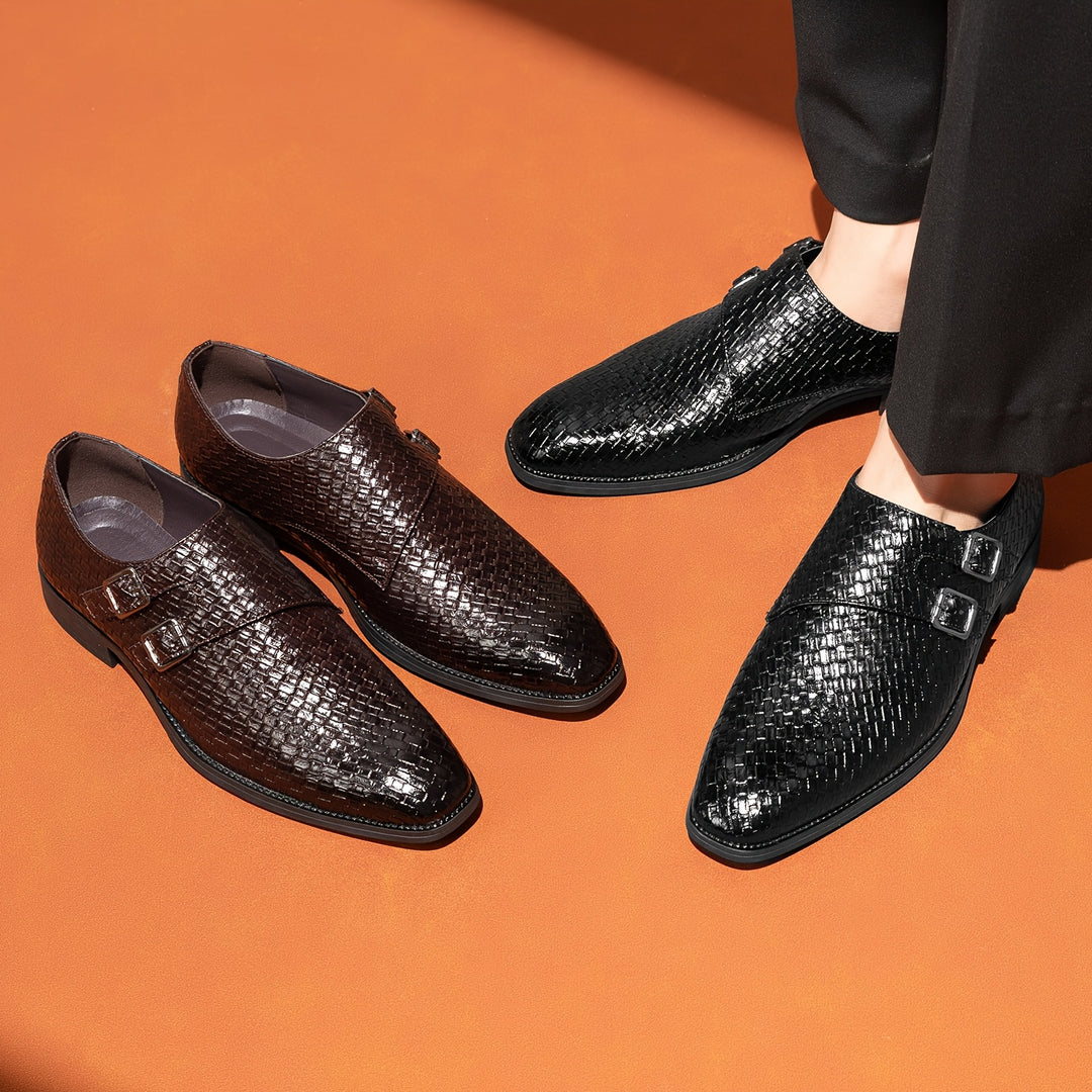 NATHANIEL PIERCE DOUBLE MONK STRAP LOAFERS