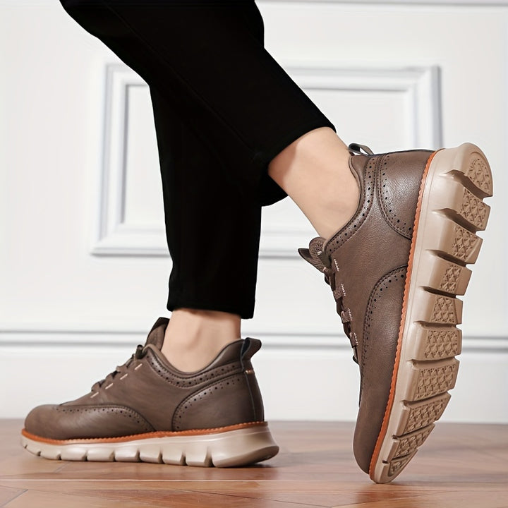 PHILIPP MÜLLER ERGONOMIC LEATHER SNEAKERS