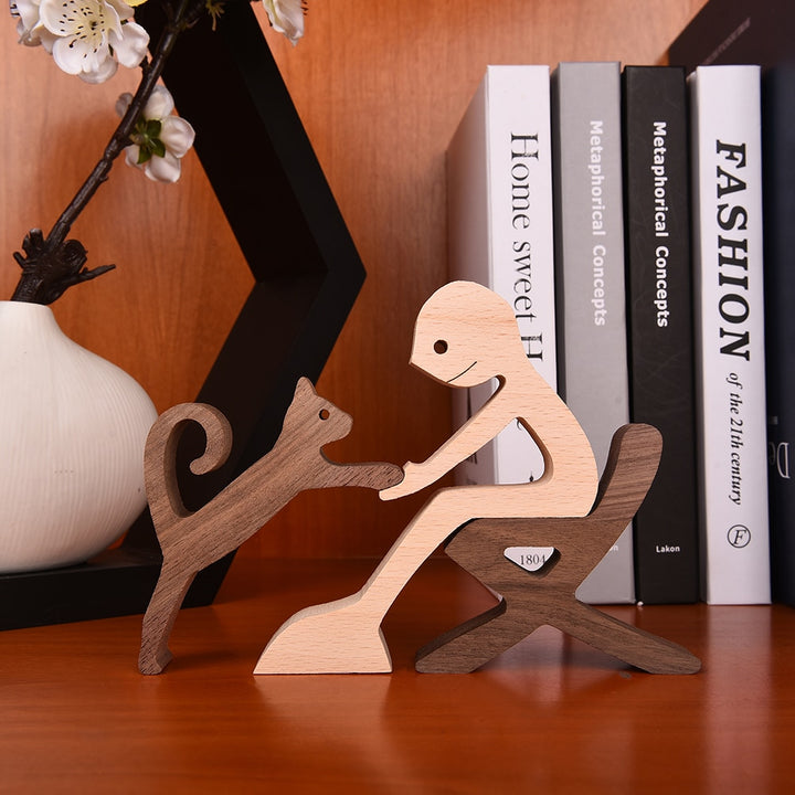 "EMBRACE" Wood Art - Home Decoration